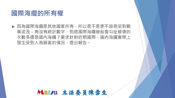 3/8立委陳雪生於交通委員會質詢唐鳳部長  圖片